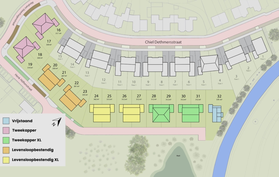 Afbeelding voor 8 luxe twee onder een kap woningen ( XL en 1861