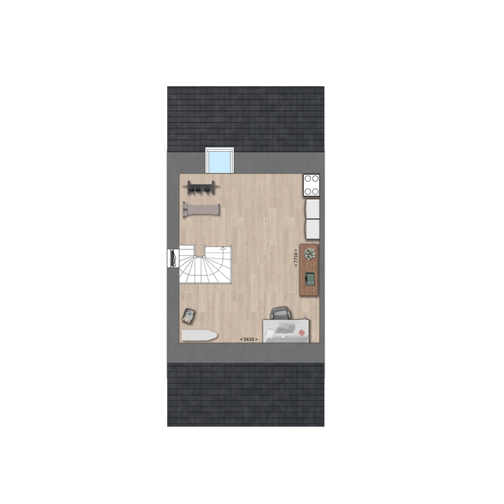 Plattegrond afbeelding voor 8 luxe twee onder een kap woningen ( XL en 1873