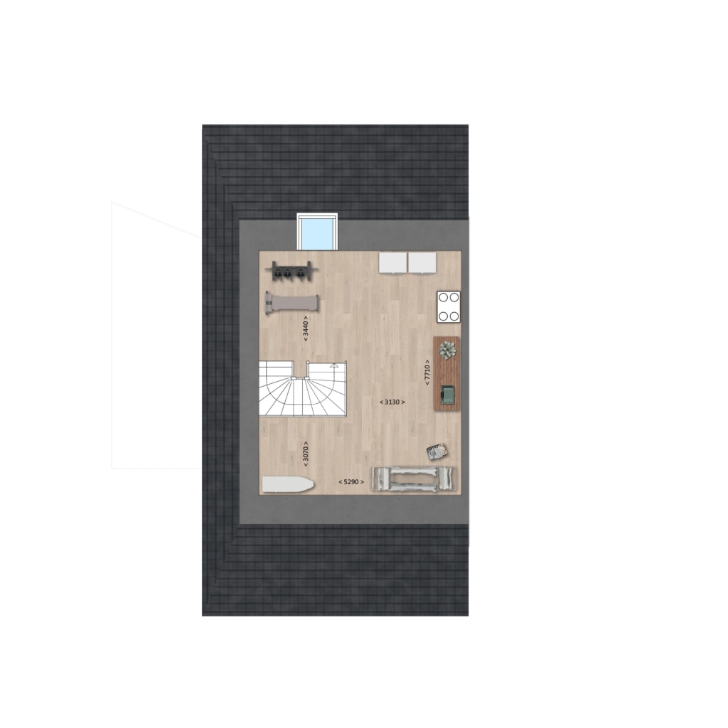 Plattegrond afbeelding voor 8 luxe twee onder een kap woningen ( XL en 1873