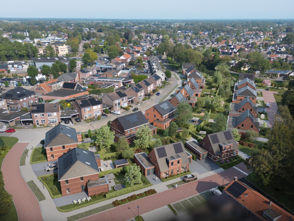 Plattegrond afbeelding voor 8 luxe twee onder een kap woningen ( XL en 1873