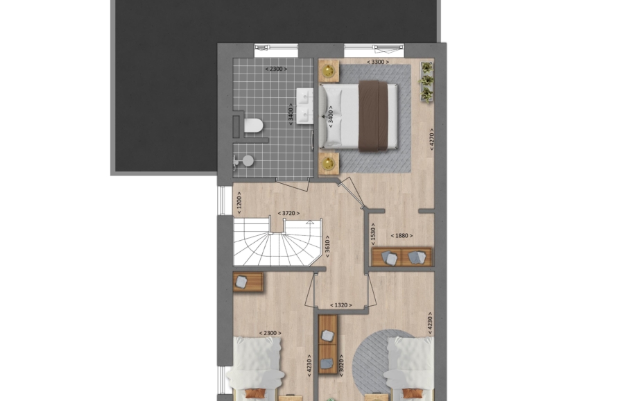 Afbeelding voor 8 luxe twee onder een kap woningen ( XL en 2961