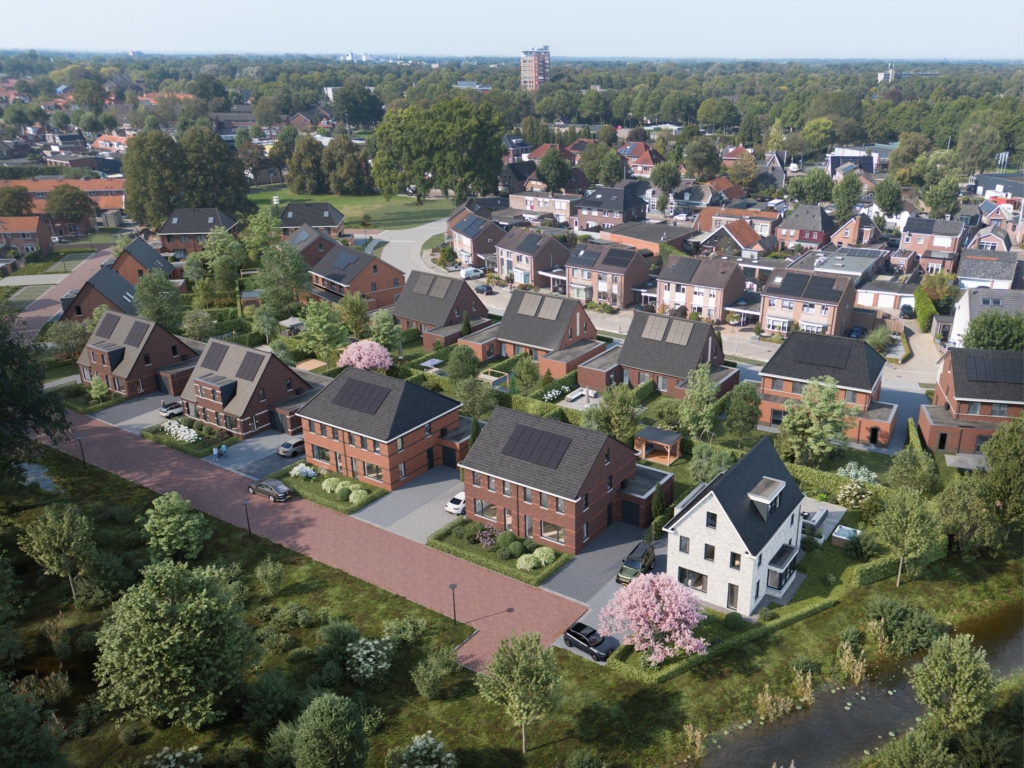 Plattegrond afbeelding voor 8 luxe twee onder een kap woningen ( XL en 2973