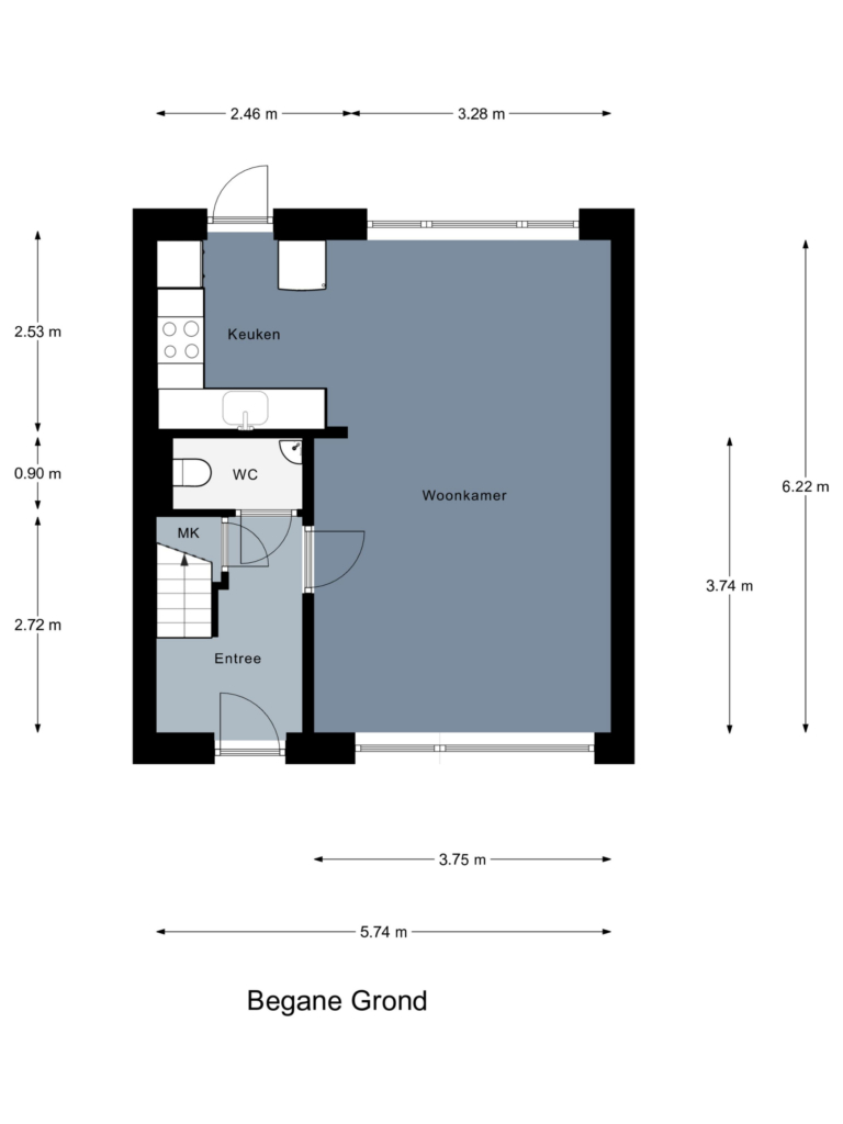 Plattegrond afbeelding voor Hazelaarstraat 1245