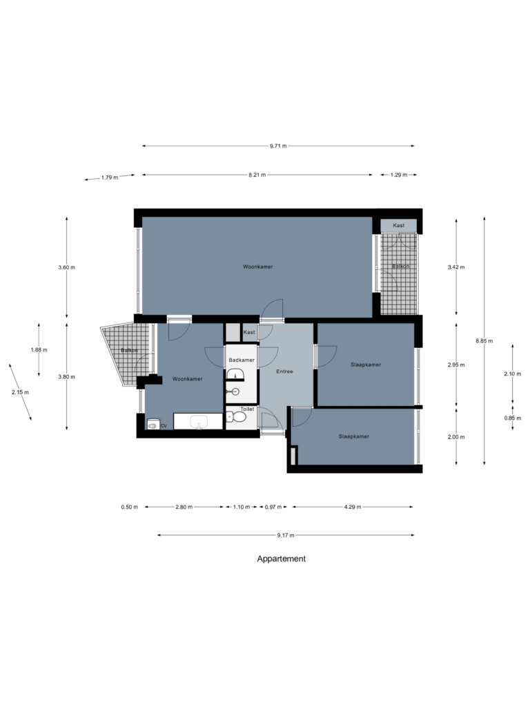 Plattegrond afbeelding voor Pieter de Hoochstraat 5252