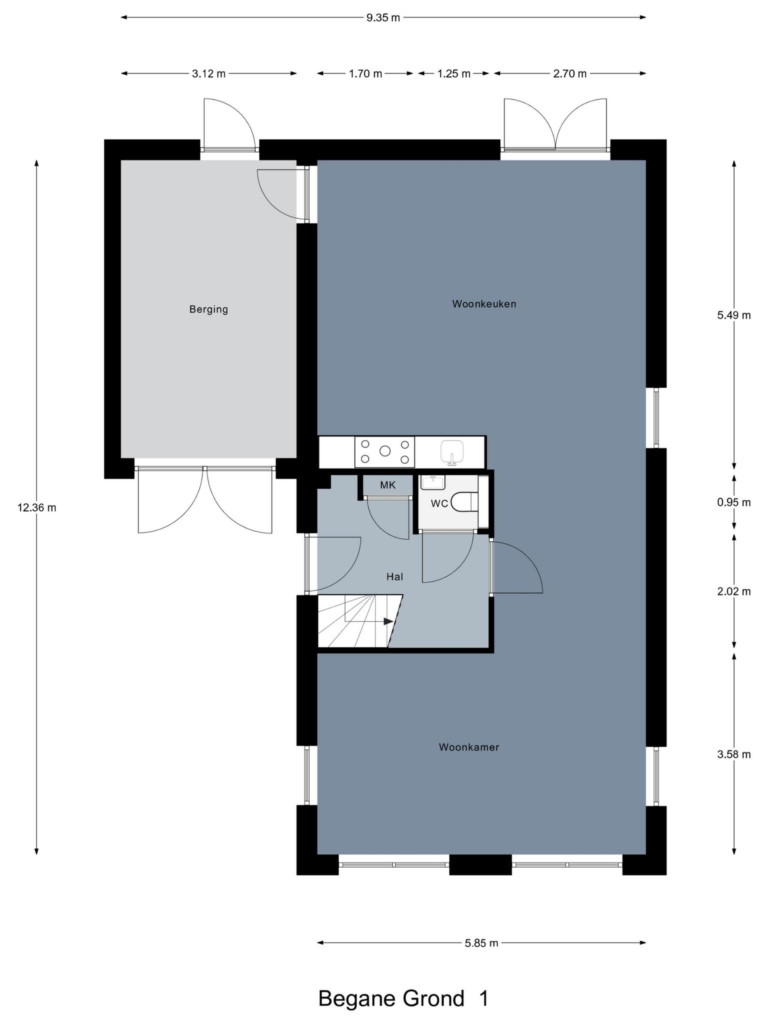 Plattegrond afbeelding voor Blauwhuisweg 15 ong47