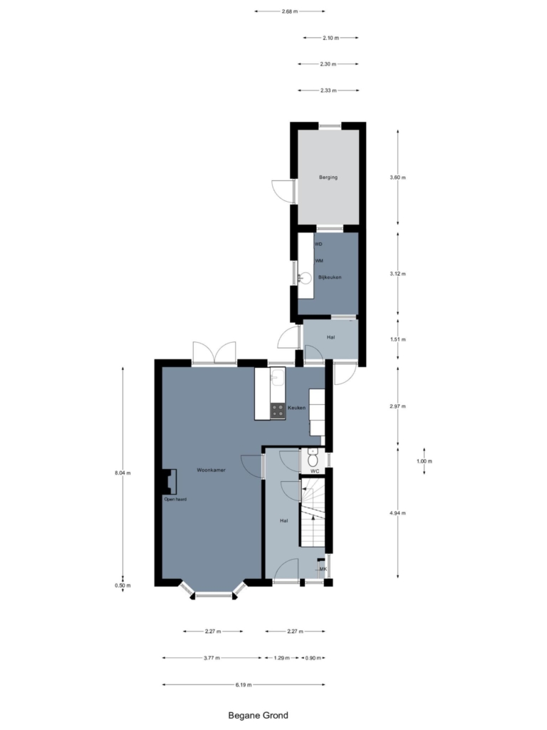 Plattegrond afbeelding voor Begoniastraat 1544